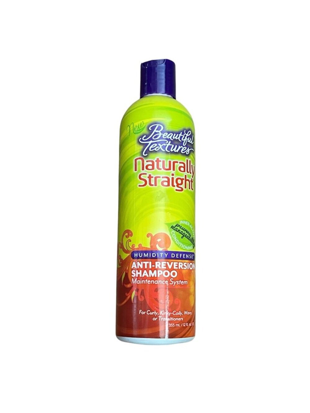 (1) Beautiful Textures Naturally Straight Anti-reversion Shampoo, 12 Oz NEW